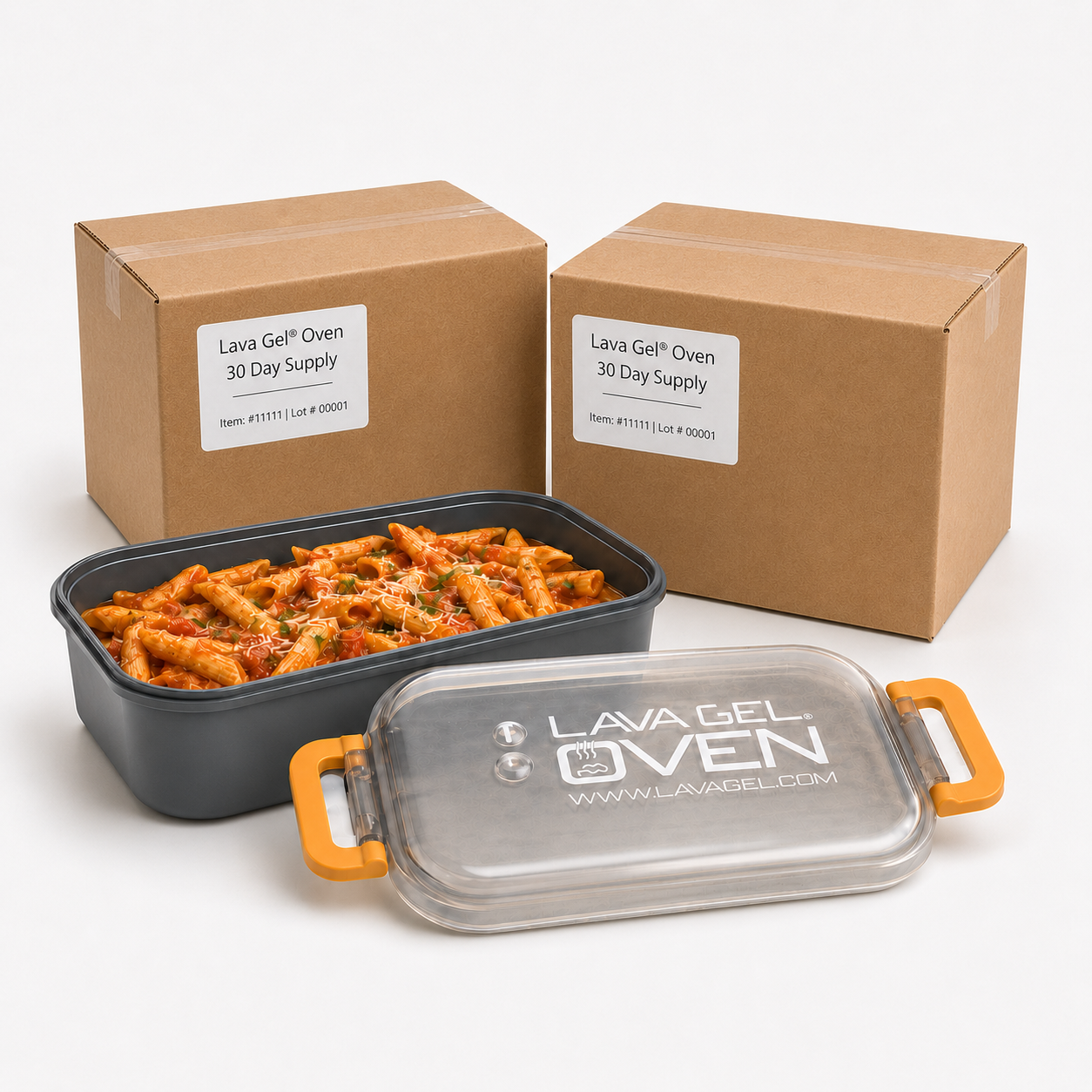 Lava Gel Oven 60-Day Emergency Meal-Heating Supply Kit – 4 Ovens, 132 Charges, Heats Up to 264 Servings